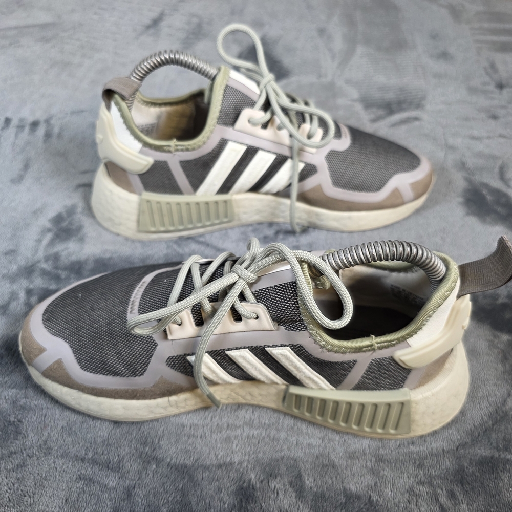 Adidas NMD_R1 Mens Boost “Brown Beige Cream” Casual Shoe Sneakers GX7606 - Picture 8 of 10